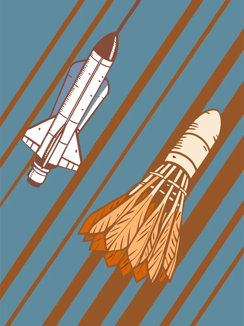 Badminton e razzi poster da SPORTS ONLY