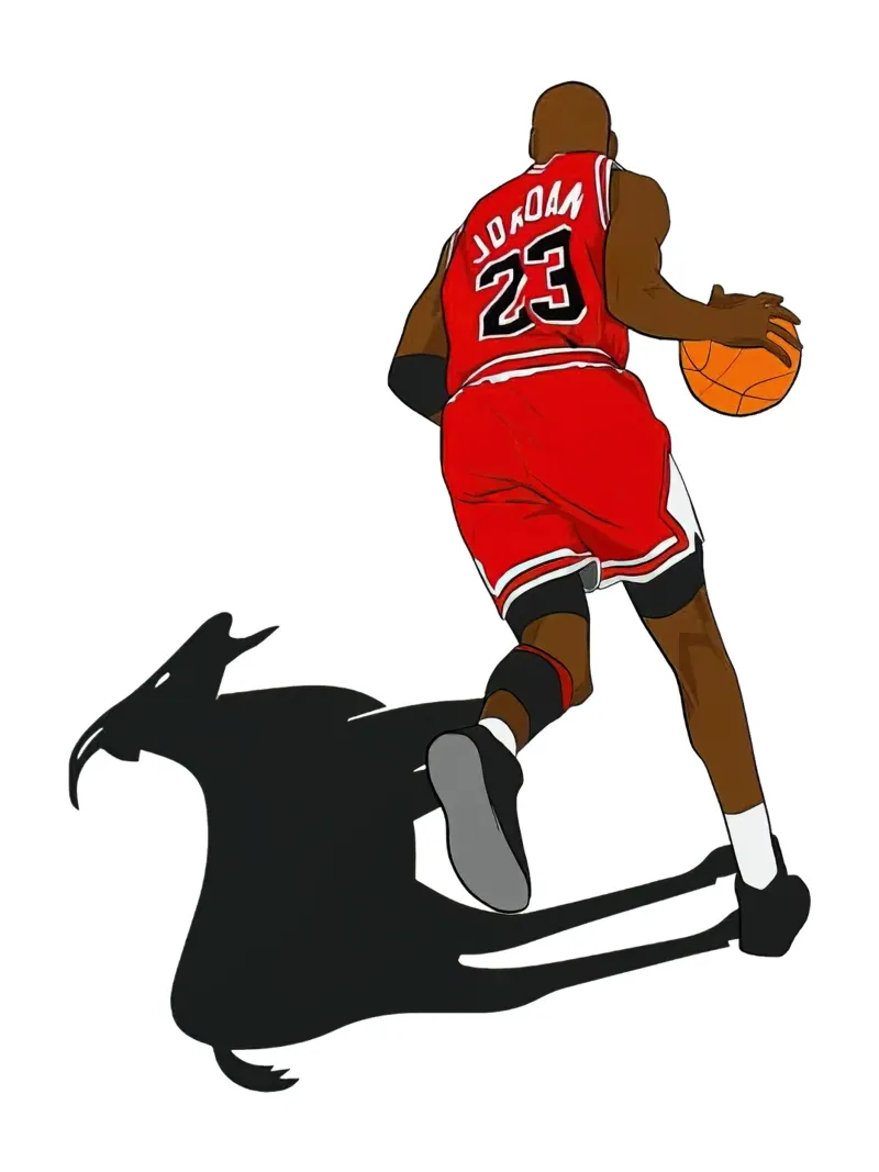 Capra Jordan poster con telaio in legno da bernar shop