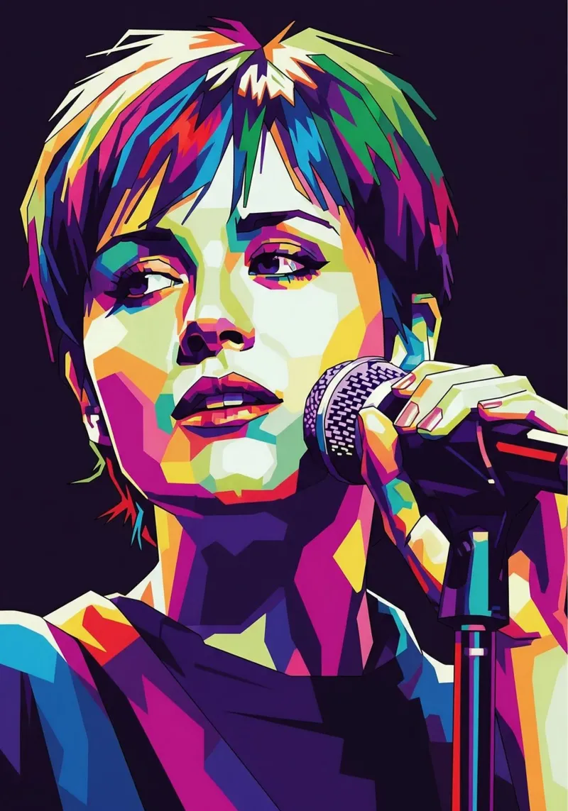 Dolores O'Riordan - The Cranberries #4 poster con telaio in plastica da Hantamrata