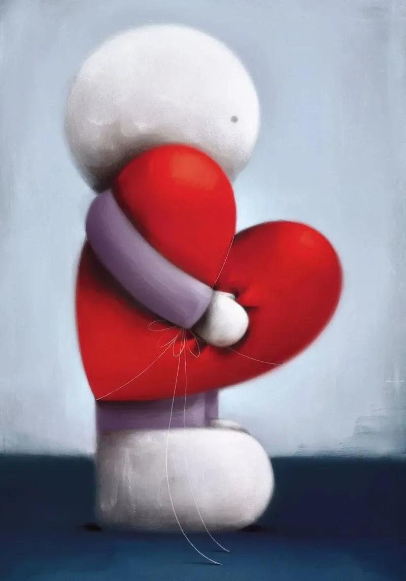 Sentire l'amore Doug Hyde poster con telaio in legno da Hyde Hi