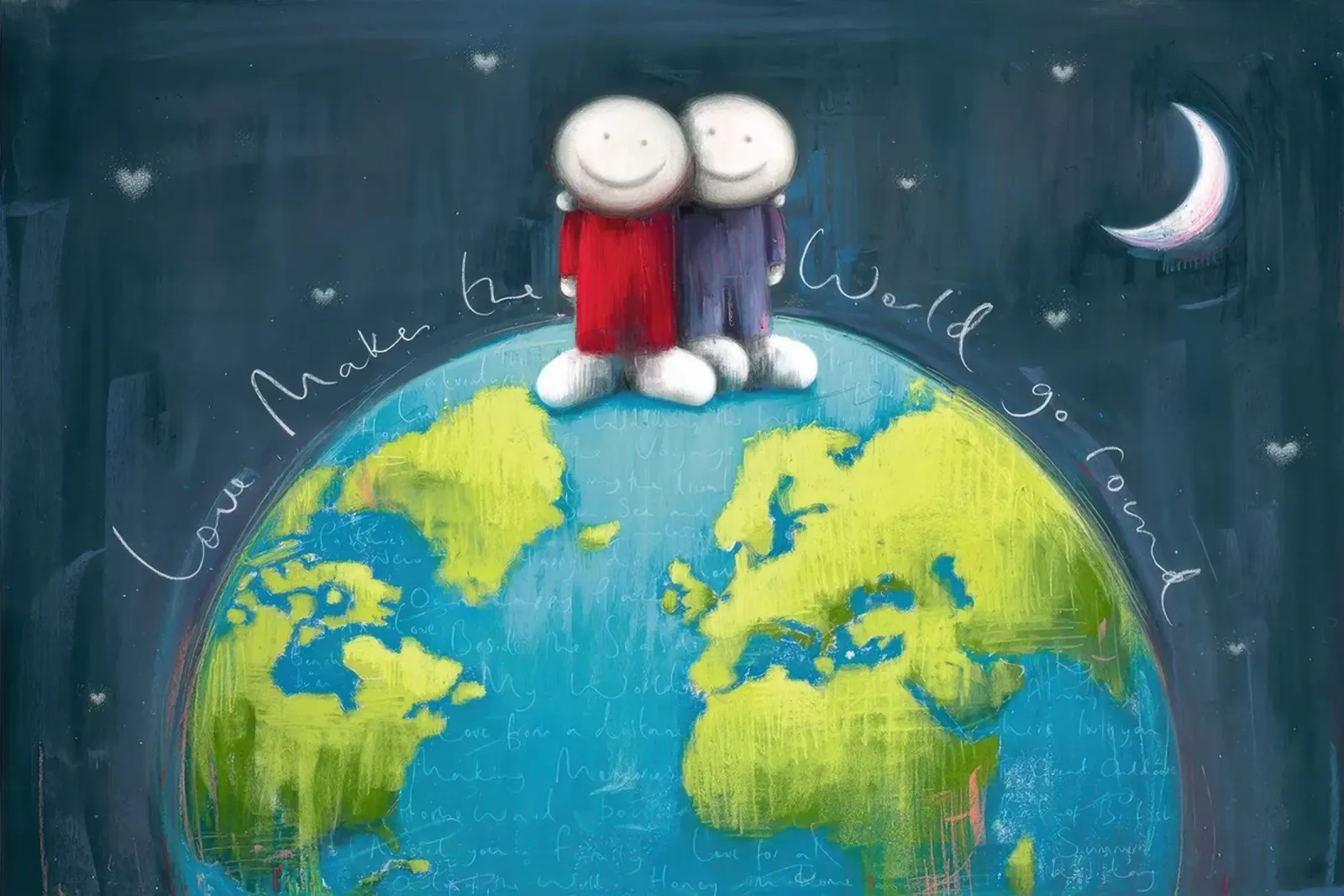 L'amore fa girare il mondo Doug Hyde poster con telaio in plastica da Hyde Hi