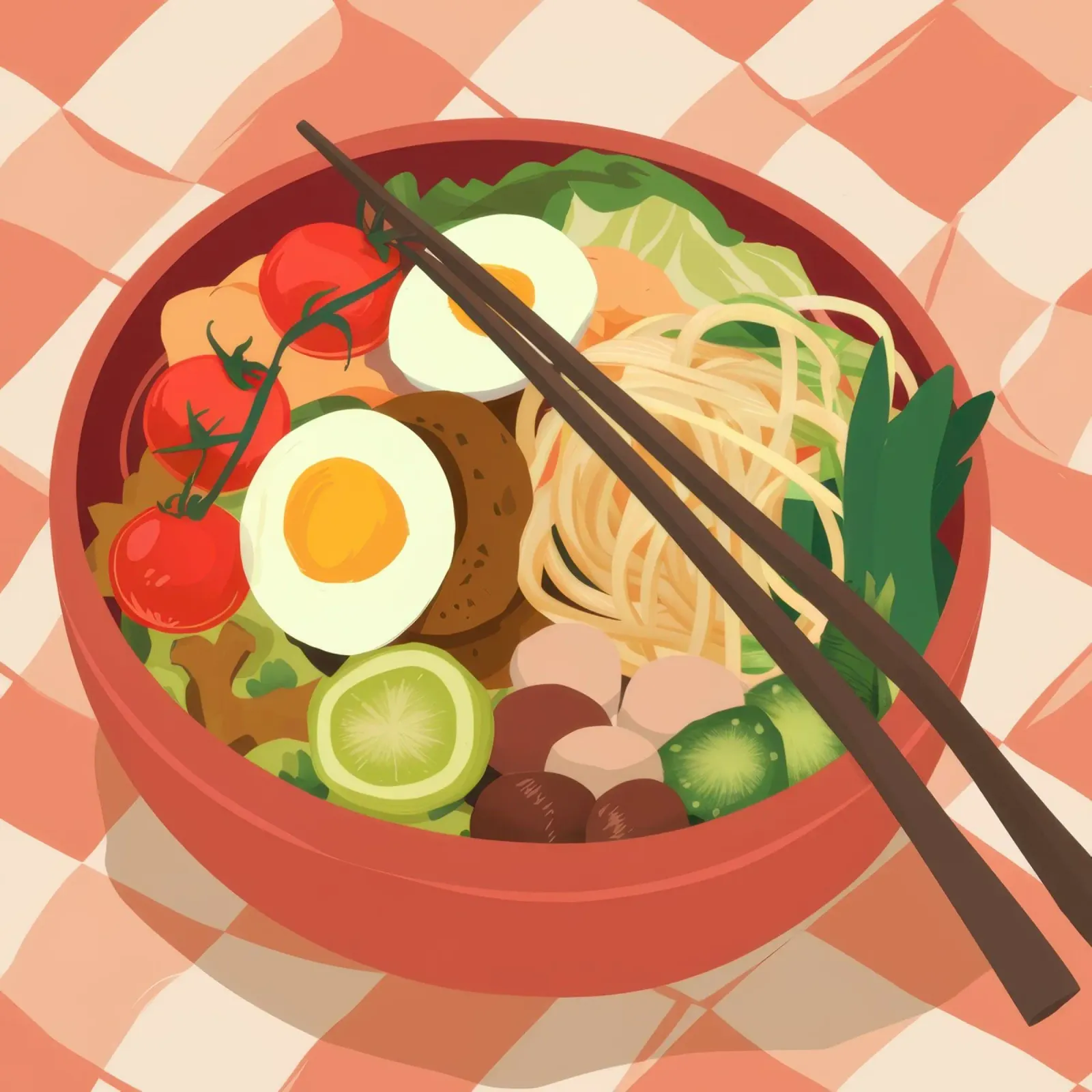 Ultieme Ramen Symfonie canvas met Baklijst van Nova Glaze