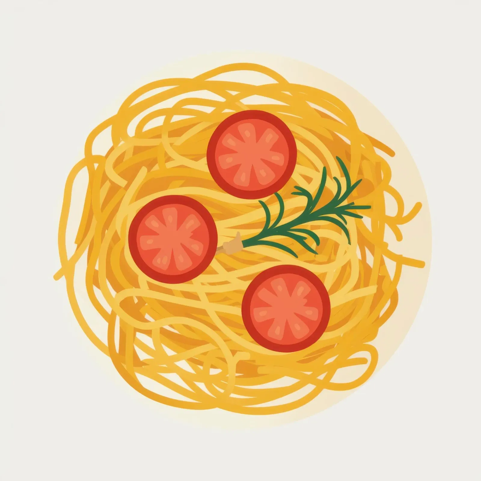 Spaghetti Simplicity Plate tela con Cornice a cassetta da Snow Mist