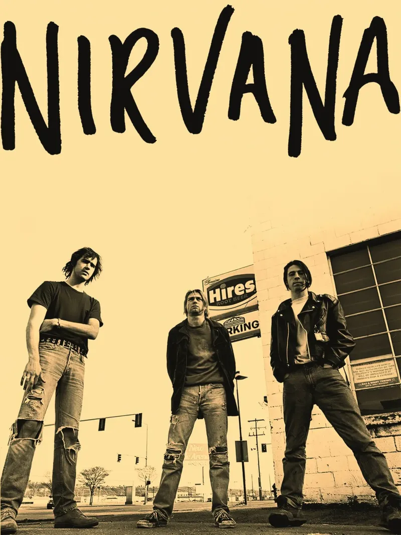 Nirvana poster con telaio in alluminio da Musadad Shop