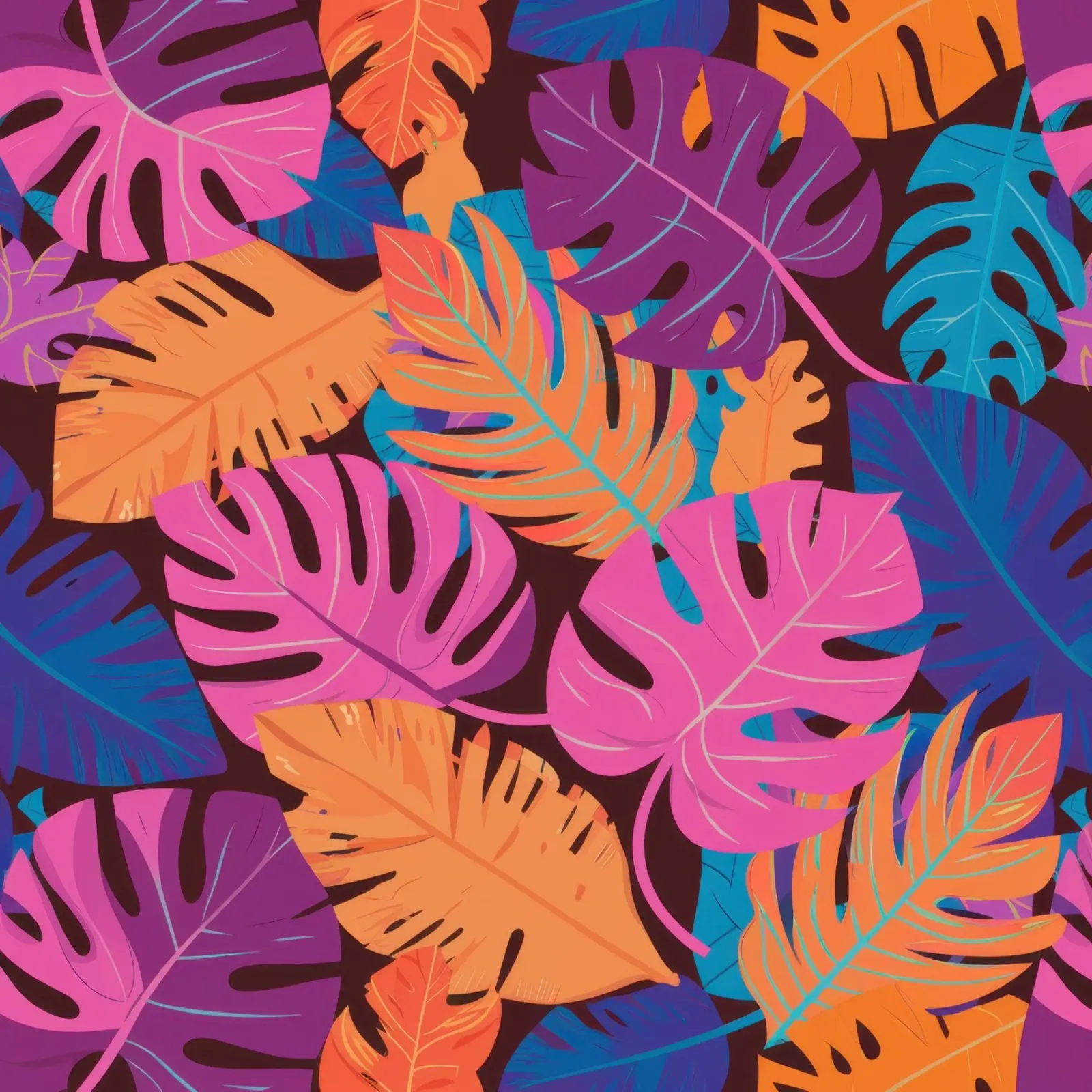 Psychedelic Jungle Haze canvas with Floater frame by Nova Glaze