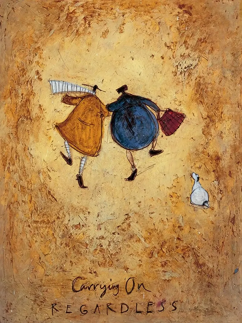 Sam Toft - Continuare senza problemi poster con telaio in legno da mix mate
