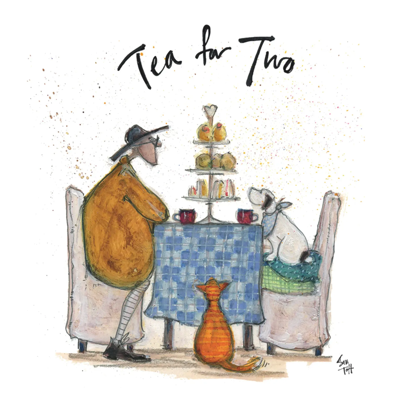 tè sam toft per due persone poster con telaio in plastica da mix mate