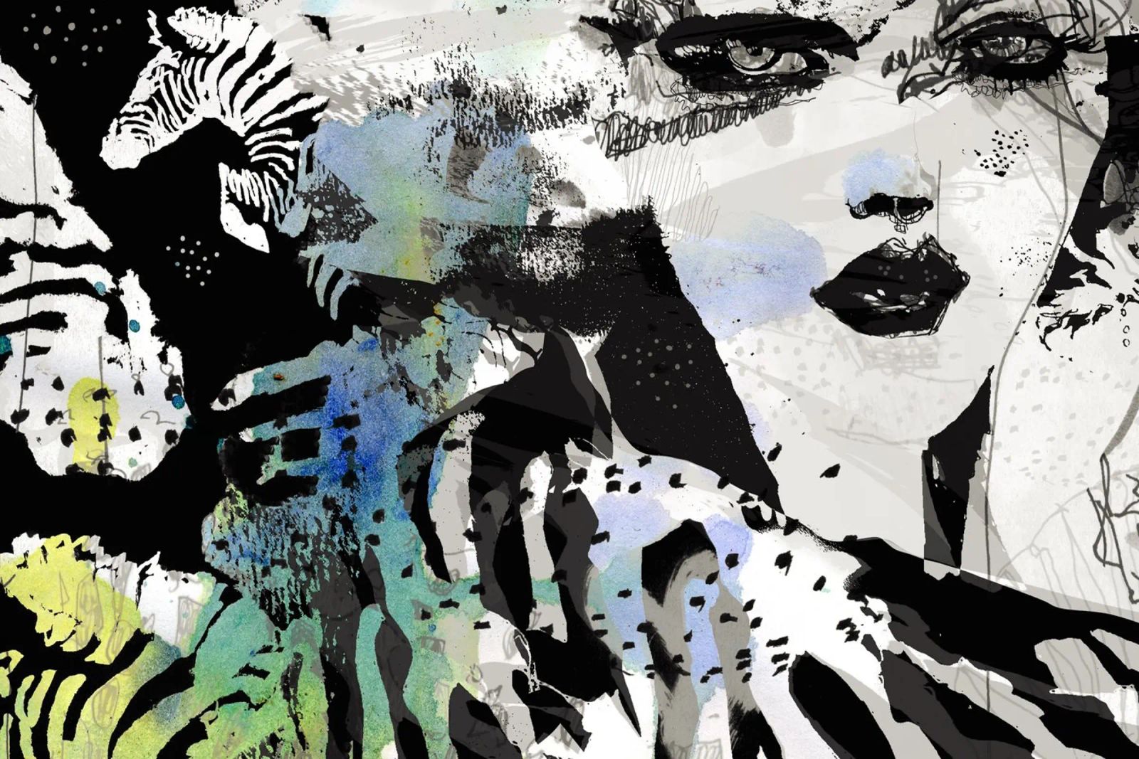 zebra poster by Giulio Iurissevich