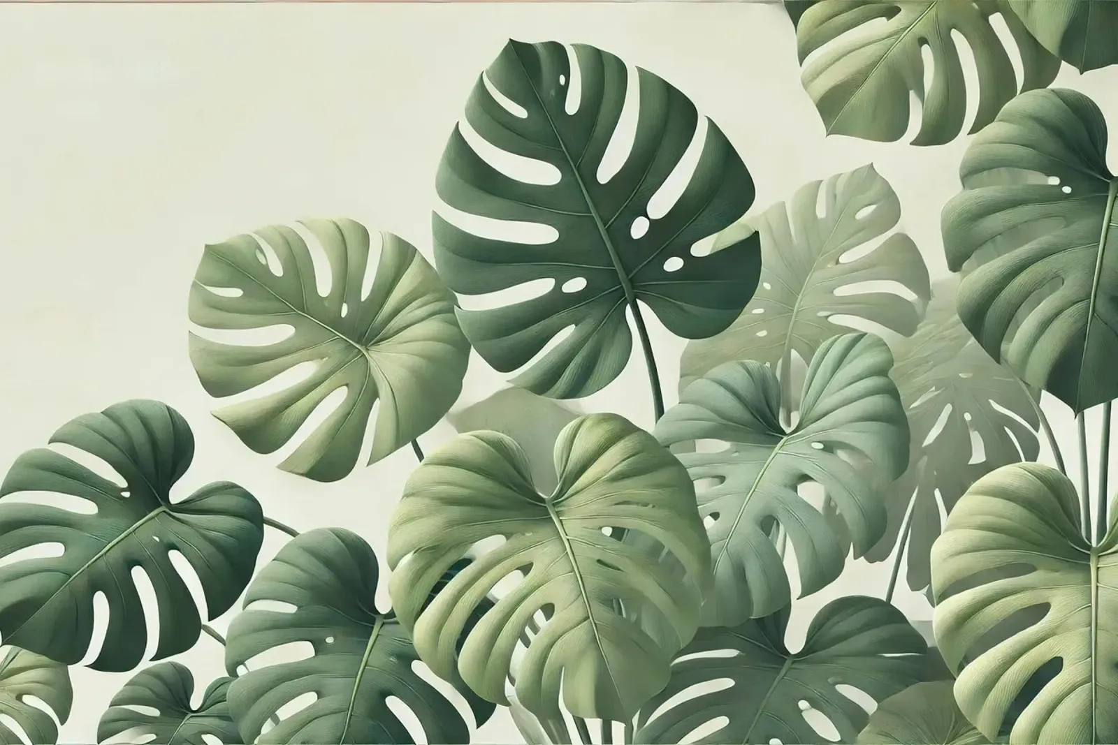 Monstera Lightscape poster con telaio in alluminio da Chromatic Fusion Studio