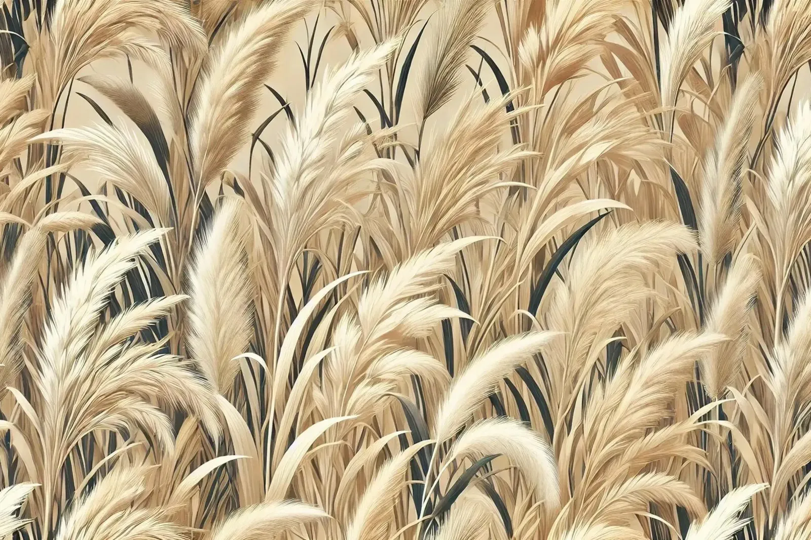Pampas dageraadglans canvas met Baklijst van Chromatic Fusion Studio