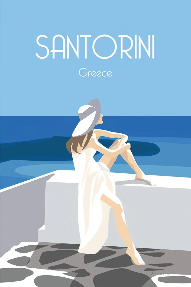 Santorini Greece poster da Wendy Wharton