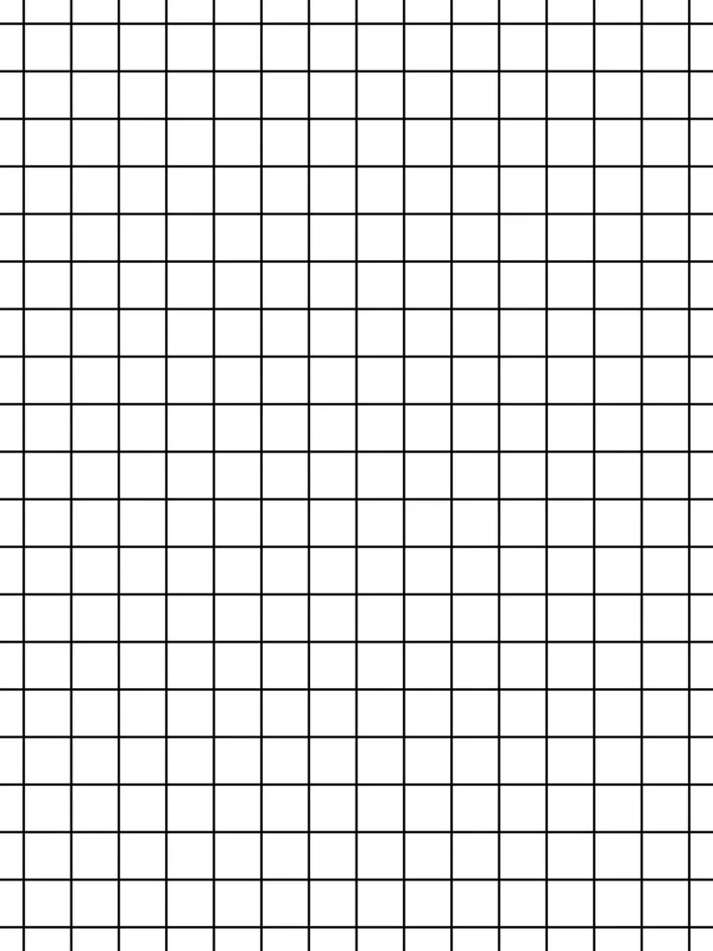 Griglia minimalista classica di base - Nero su bianco carta hahnemühle da Beauty in Simplicity