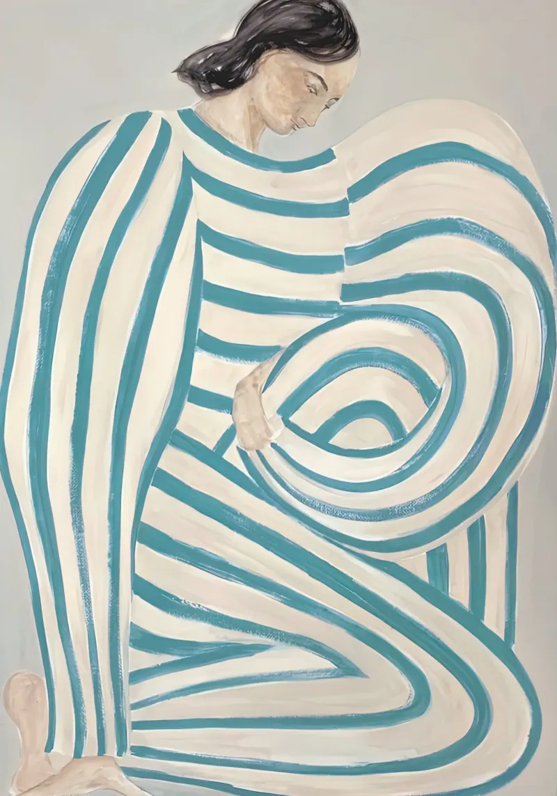 Sofia Lind 18 poster con telaio in legno da Sonya Noel