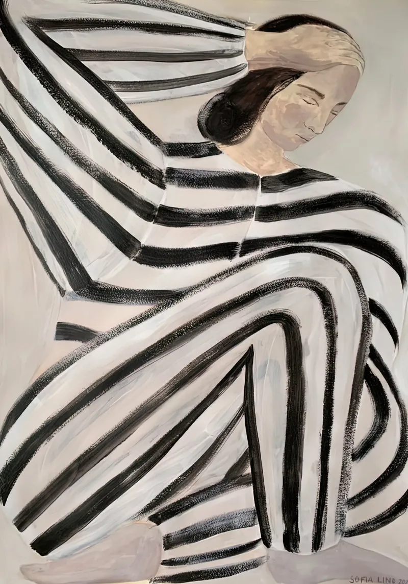 Sofia Lind 23 poster con telaio in plastica da Sonya Noel