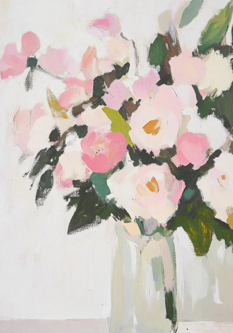 Fiori in vaso - Moderno e minimalista poster da Euphoria Theresa