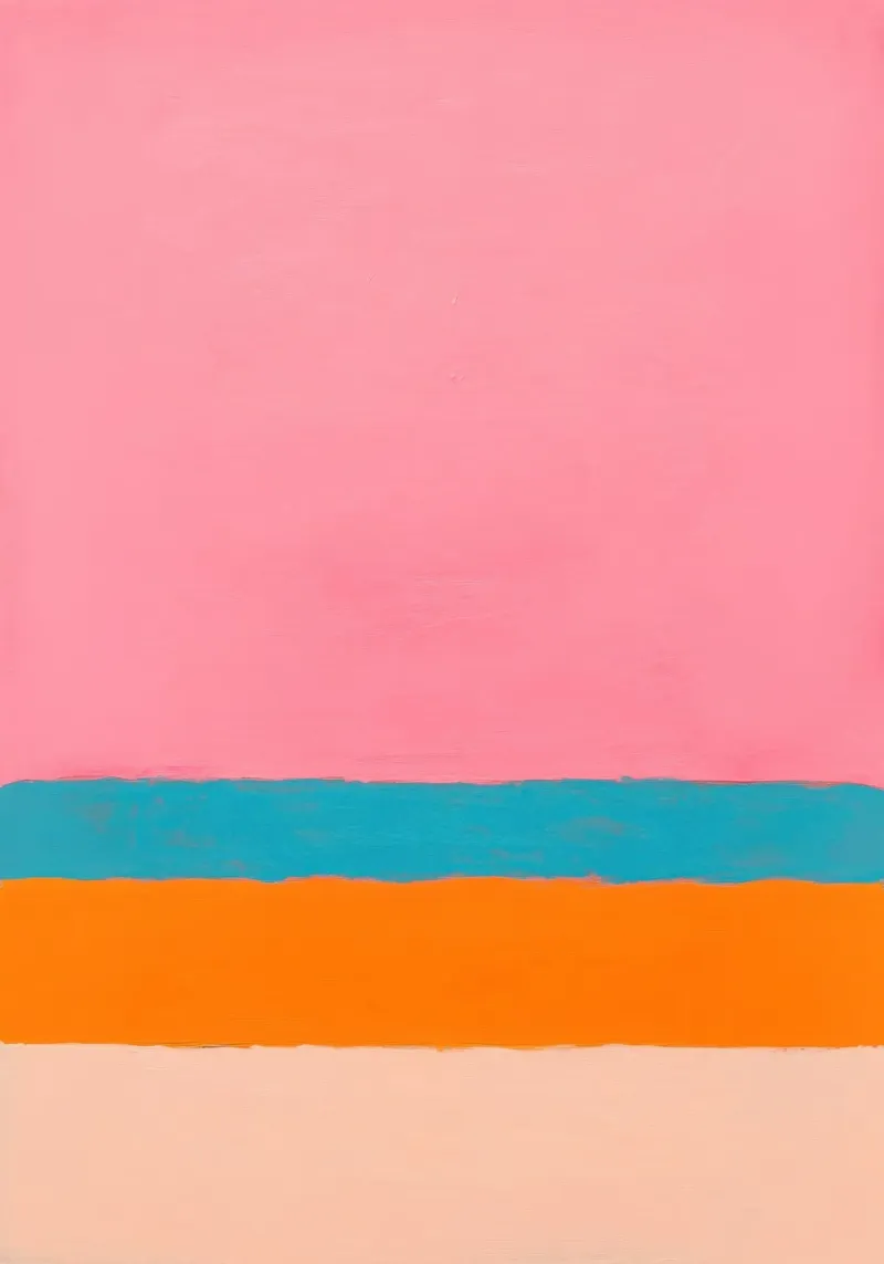 Linee minimaliste su rosa poster con telaio in alluminio da Euphoria Theresa