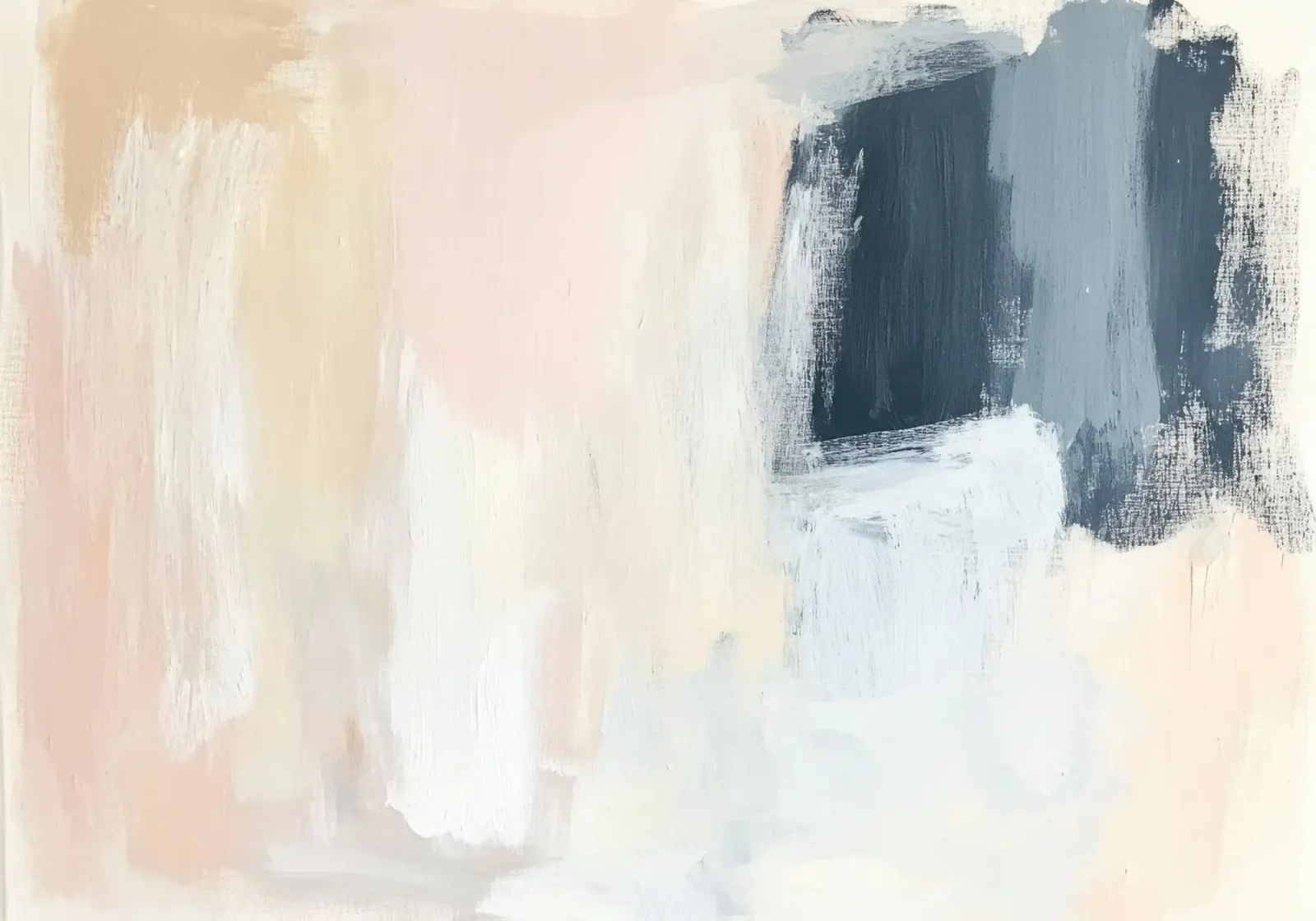 Spring awakening in pastel colours canvas with Floater frame by Euphoria Theresa