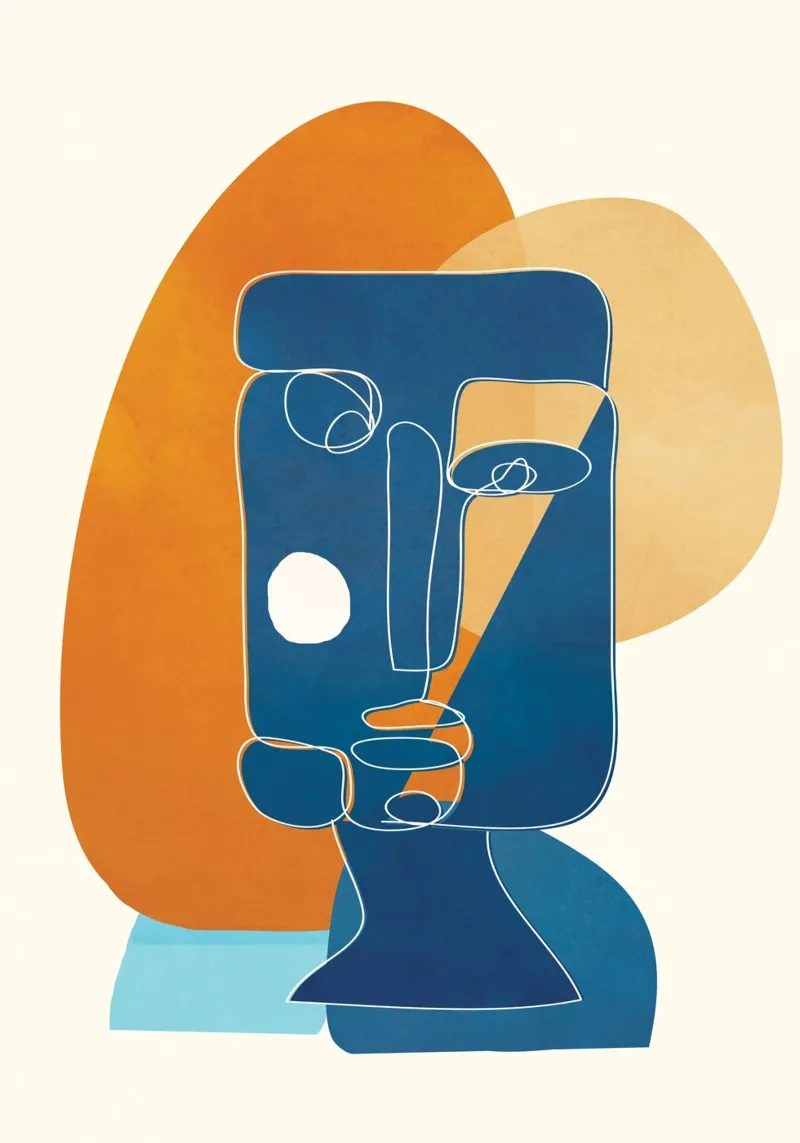 Abstract Mask Design 2 canvas by cityart