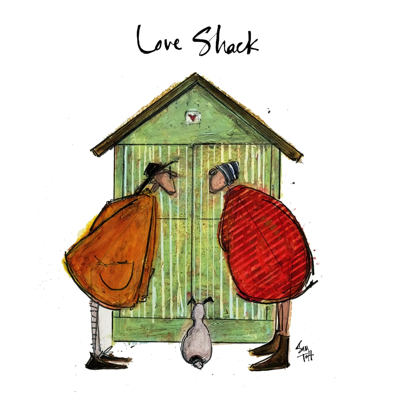 Amore Shack sam toft poster con telaio in alluminio da Cummings