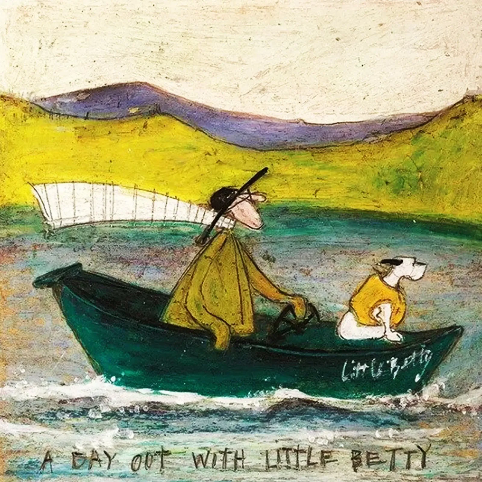 Sam Toft - Un giorno fuori con la piccola Betty poster con telaio in alluminio da Cummings