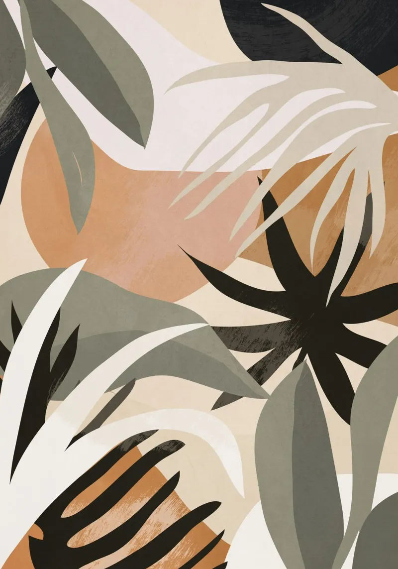 Abstract Art Jungle 3 canvas by ThingDesign