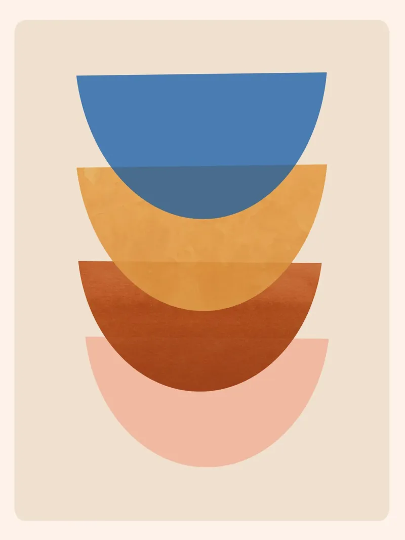 Abstract Minimal Shapes 54 canvas by ThingDesign