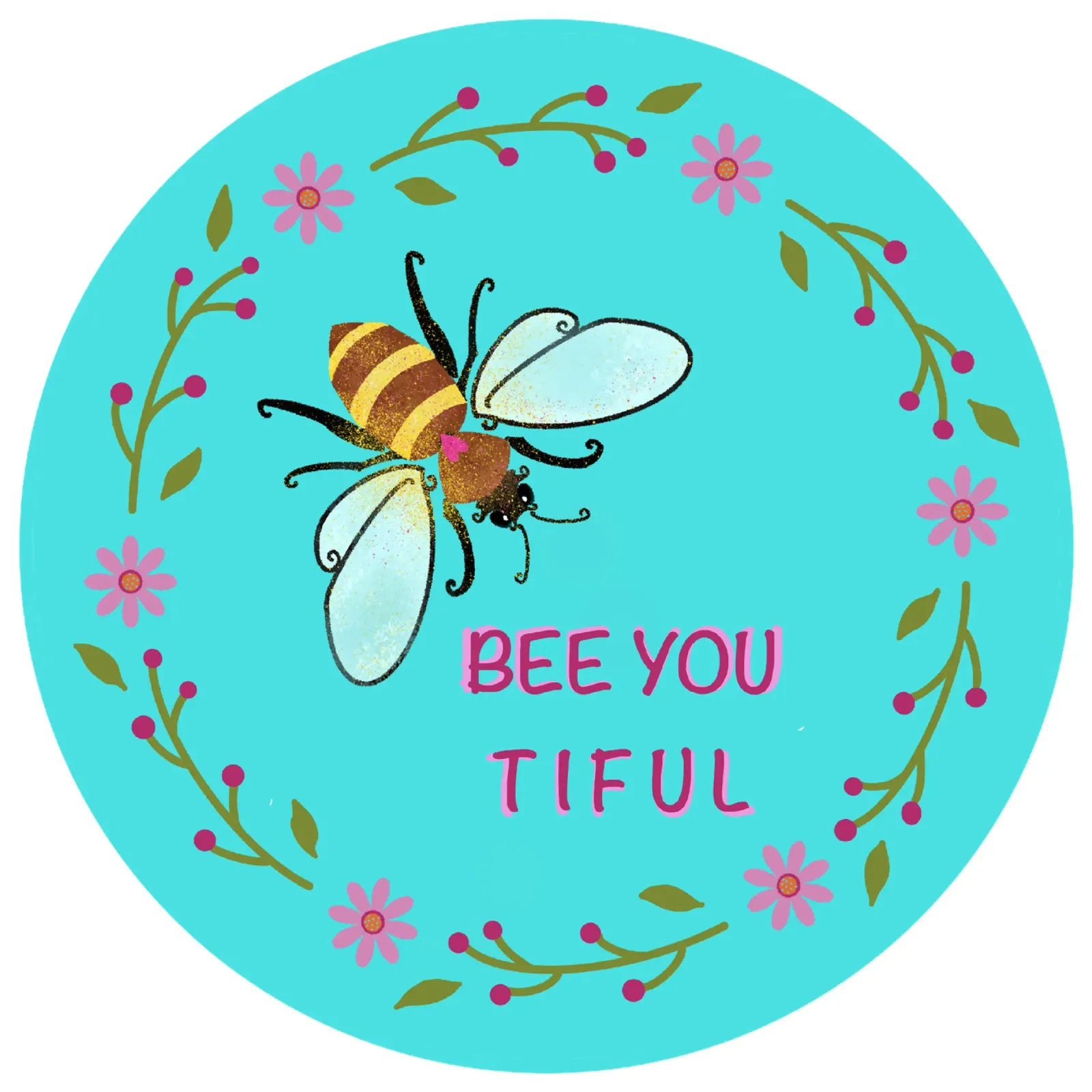BEE YOU TIFUL giallo poster da ElfenStil