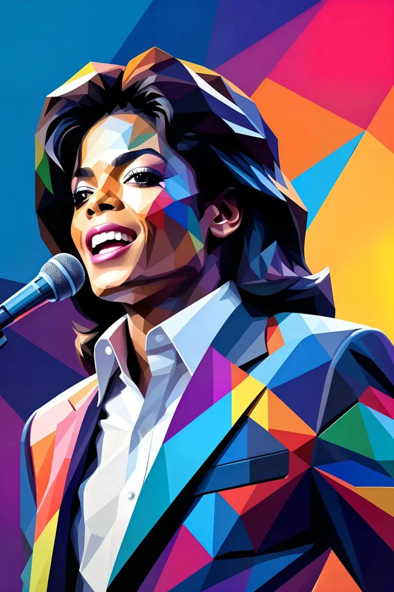 Michael Jackson wpap art poster con telaio in alluminio da BONANZA