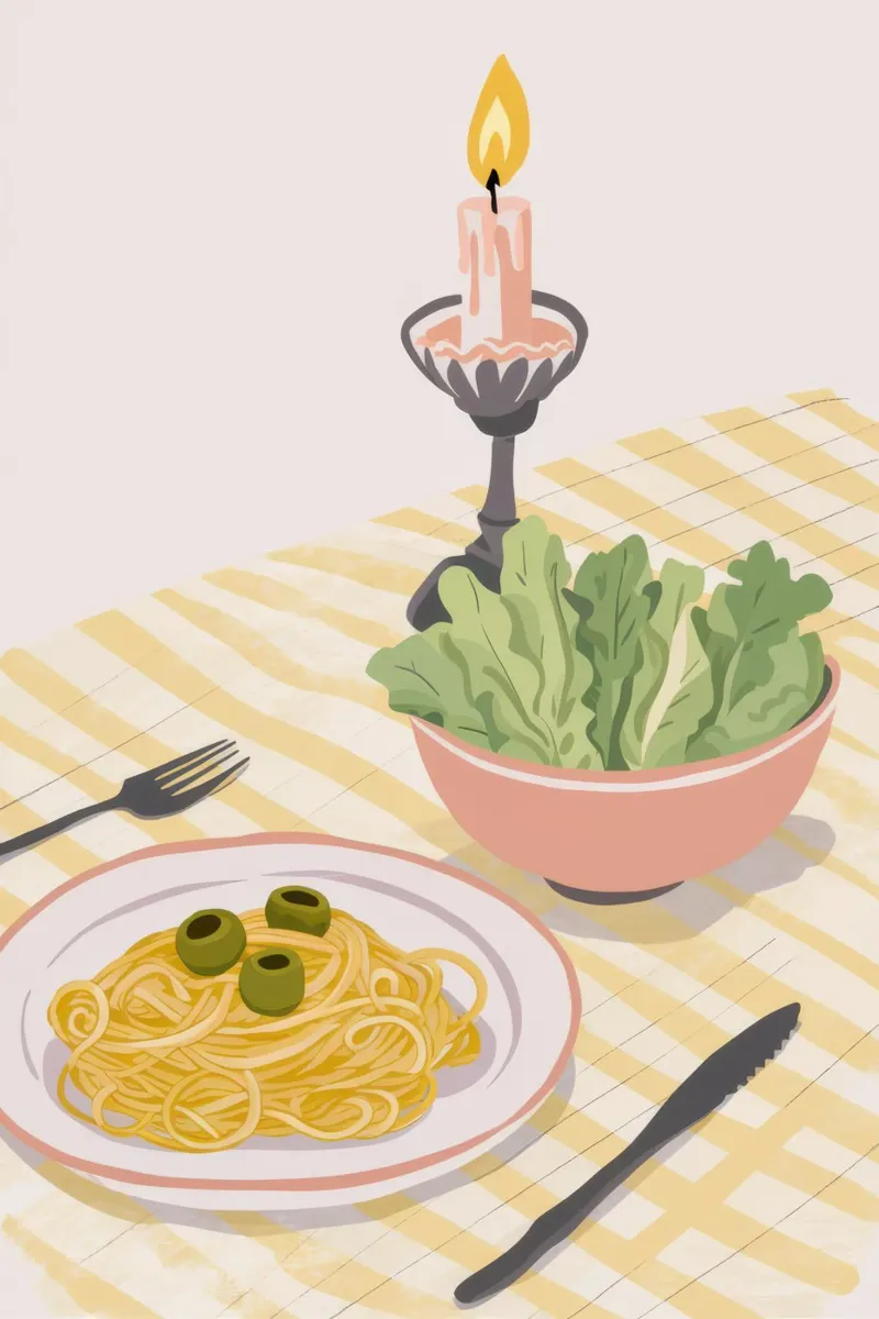 Pasta Serenity a lume di candela poster da Scaller Stars