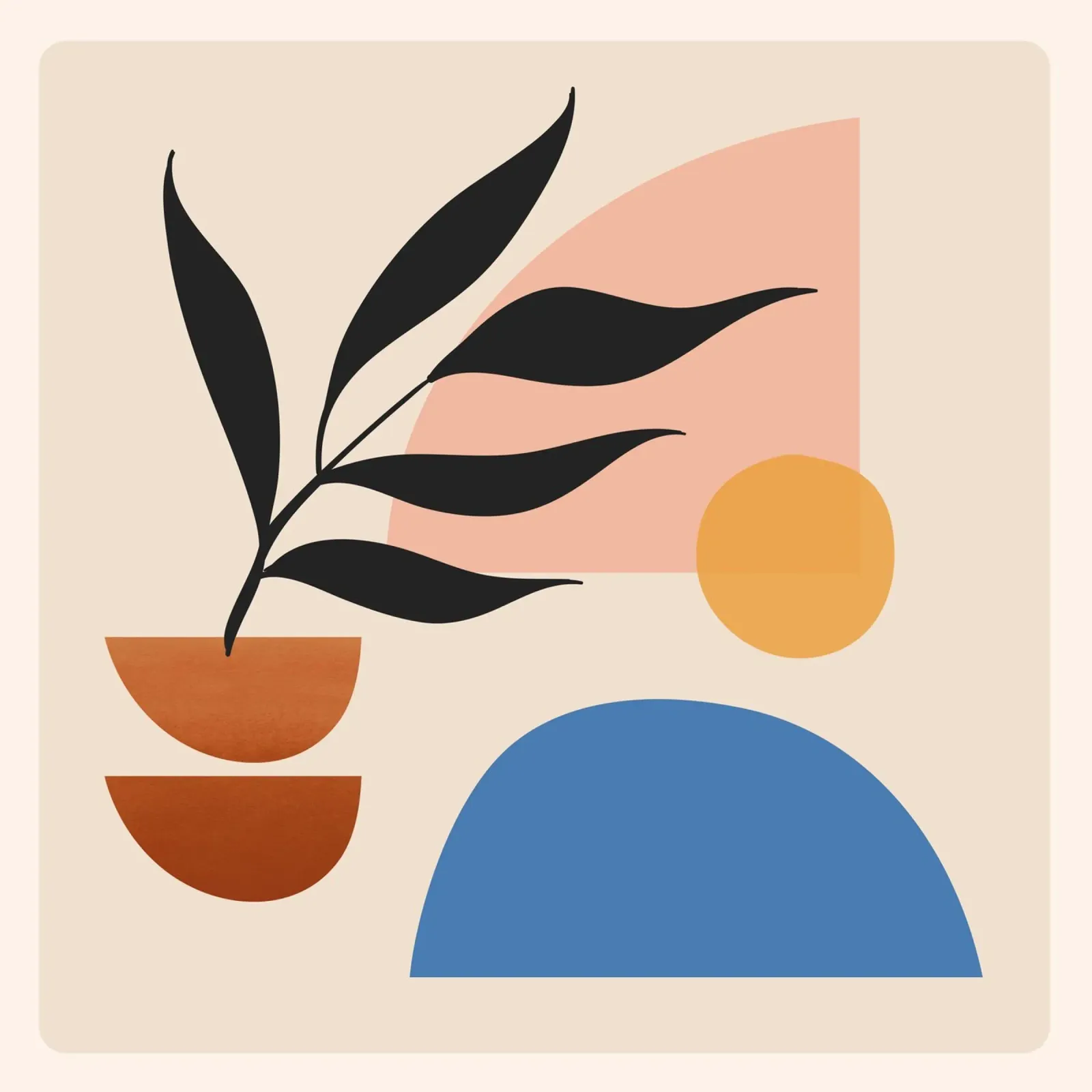 Abstract Minimal Shapes 55 hahnemühle by ThingDesign