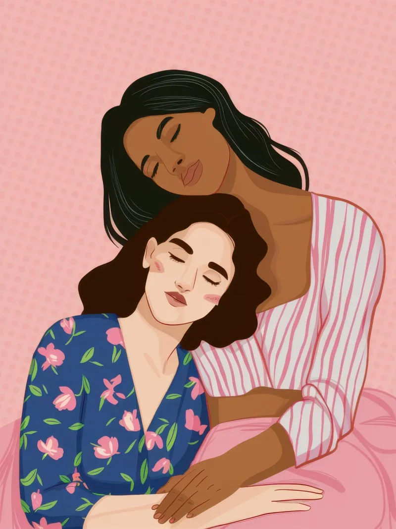 Tenero abbraccio d'amore poster con telaio in legno da Nova Glaze