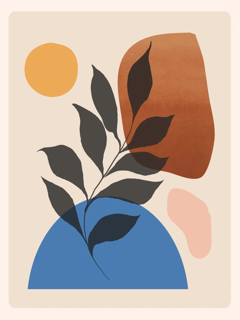 Abstract Art Minimal Plant 39 poster by ThingDesign