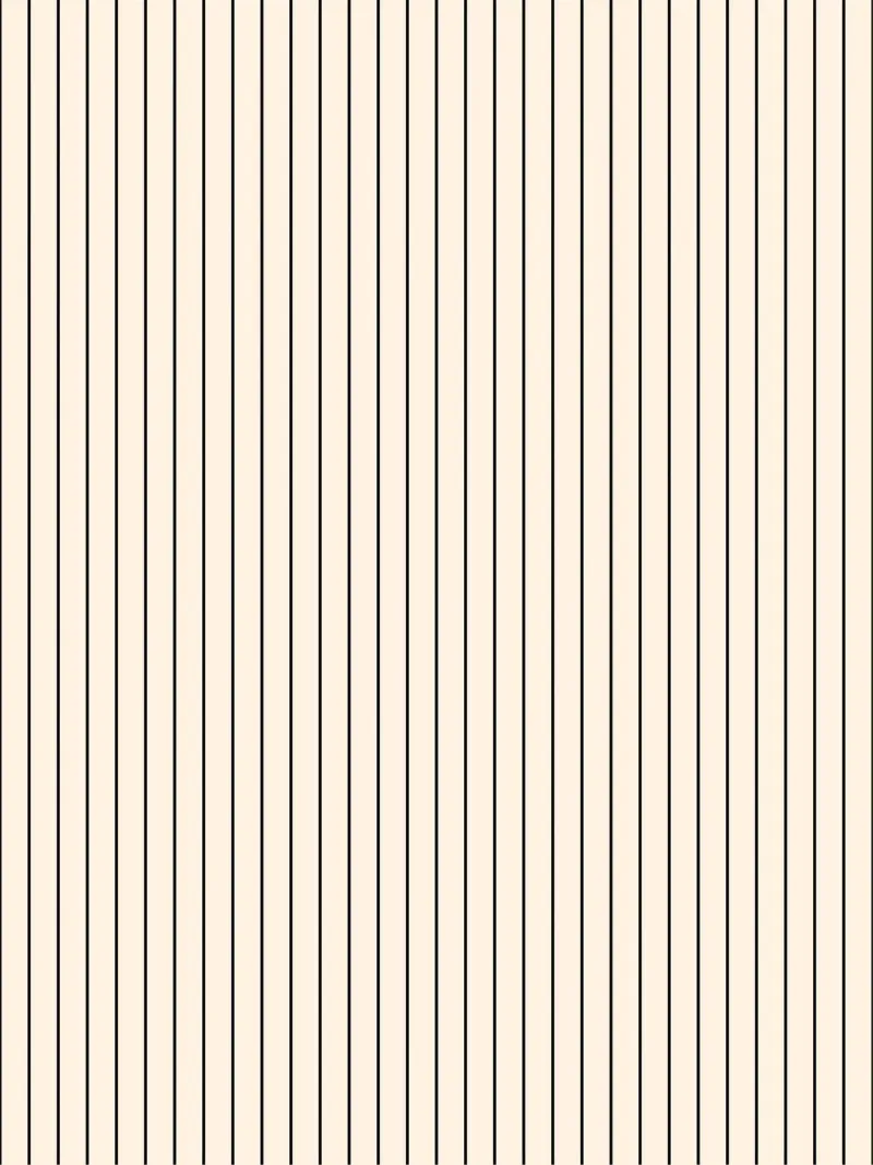 Minimal Basic Classic Pinstripe | Nero su Avorio pellicola backlit da Beauty in Simplicity