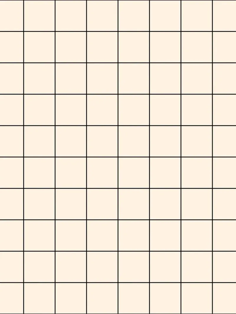 Minimal Basic Classic Big Grid | Schwarz auf Elfenbein Hahnemühle von Beauty in Simplicity