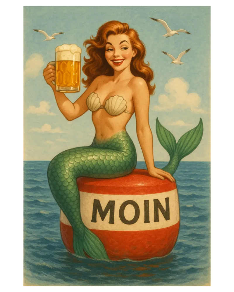 Nixe mit Bier poster da Fies&Fein