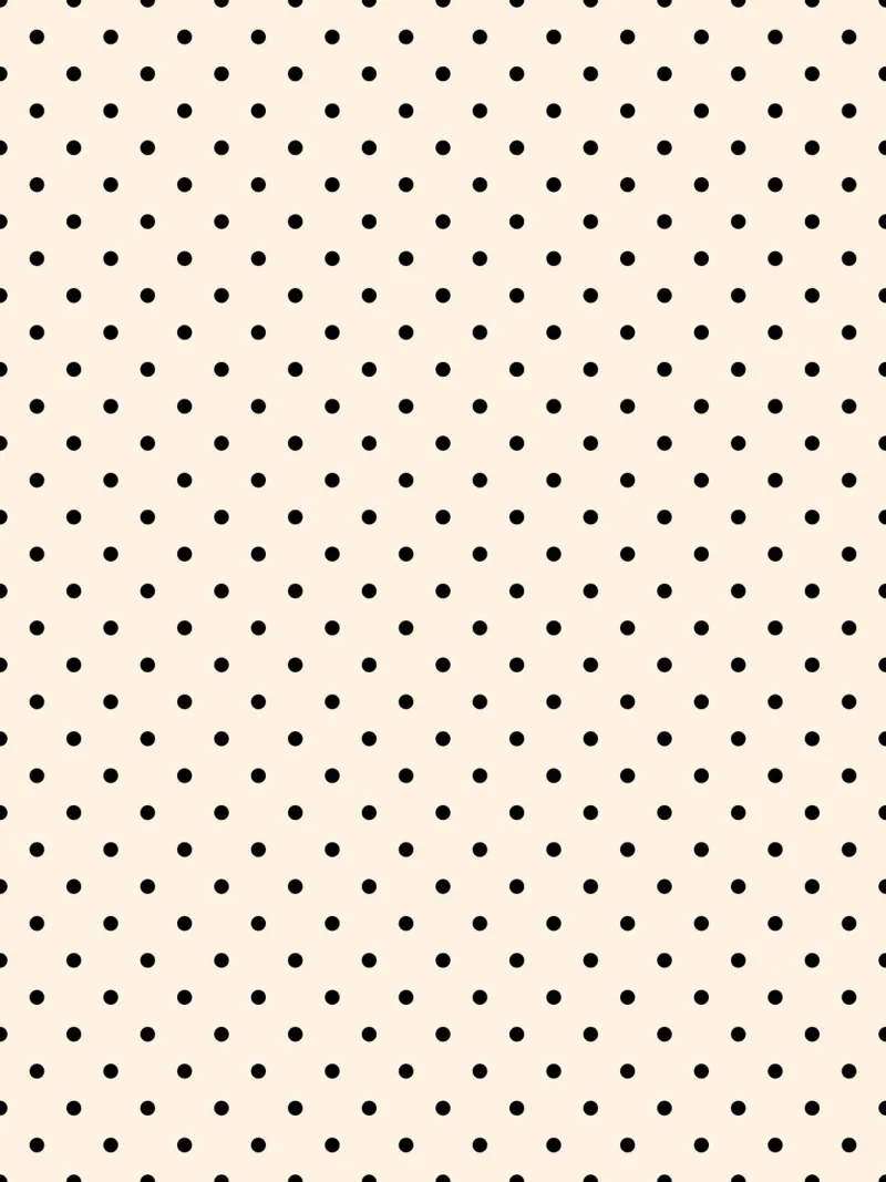 Minimal Basic Polka Dots | Nero su avorio pellicola backlit da Beauty in Simplicity