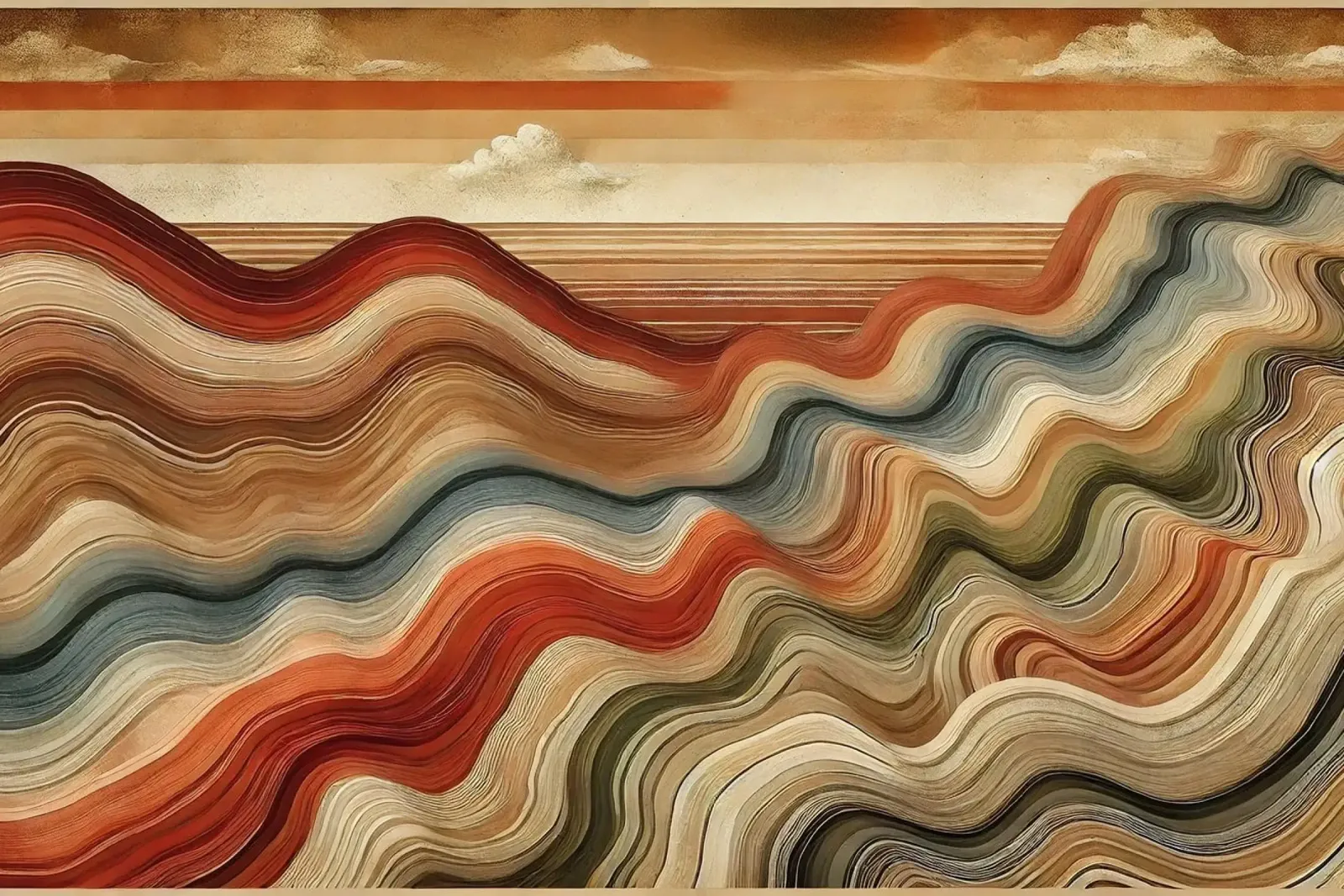 Strati di argilla Element Earth poster da Chromatic Fusion Studio