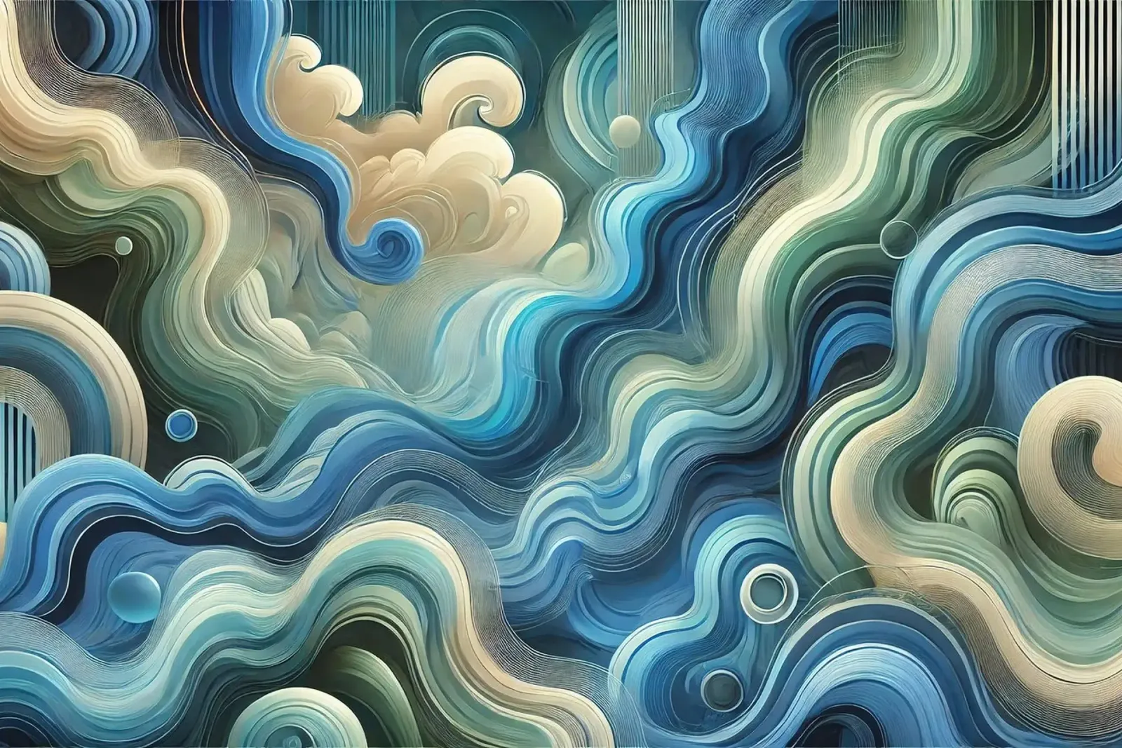 Elemento Acqua Oceano Flusso poster da Chromatic Fusion Studio