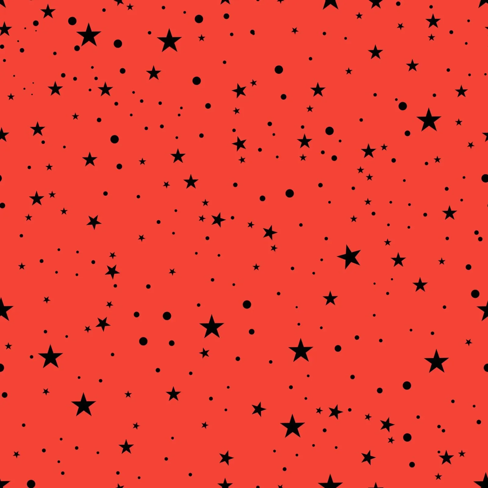 Seamless black stars with red background canvas with Floater frame by gulsengunel