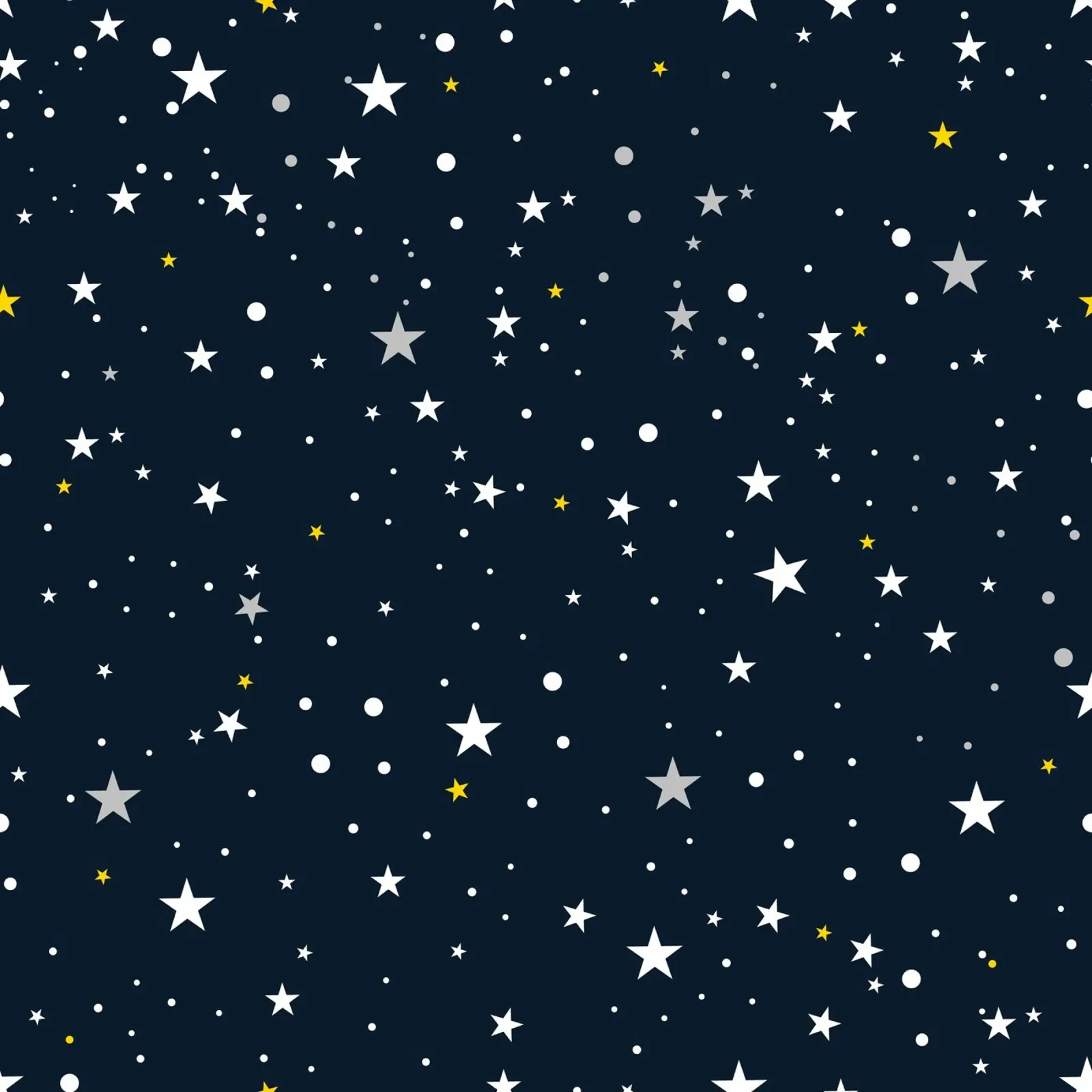 Senza soluzione di continuità bianco oro argento stelle modello sfondo blu navy poster con telaio in legno da gulsengunel