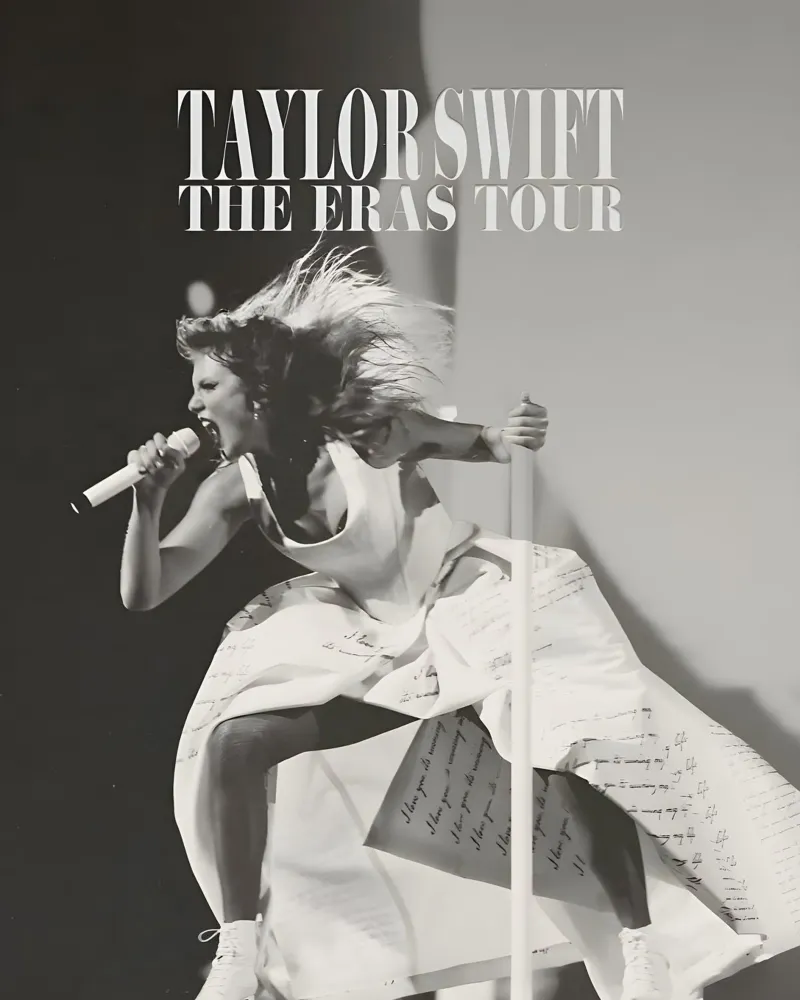 Tour di Taylor poster con telaio in alluminio da vintage