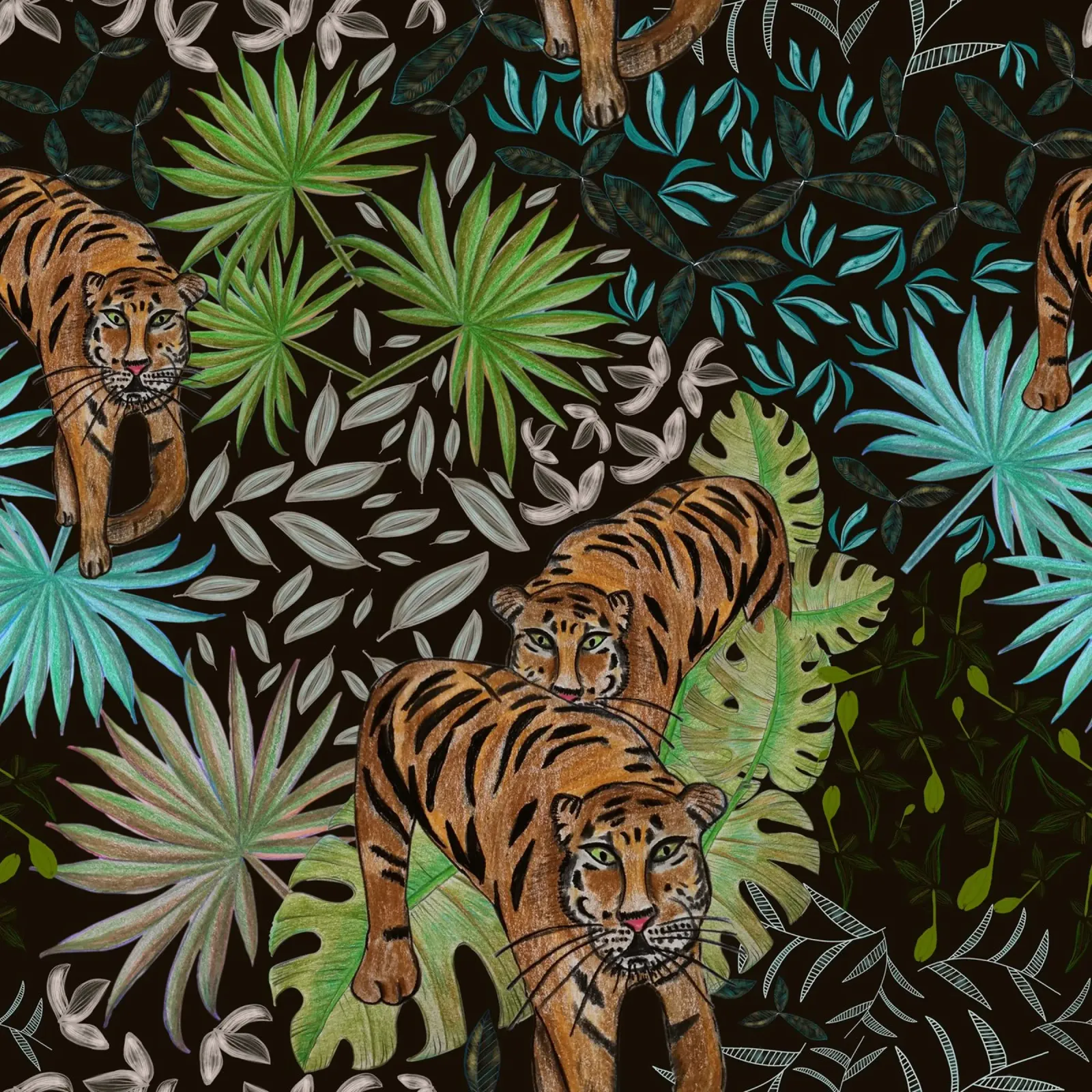 Tigre e foresta poster da gulsengunel