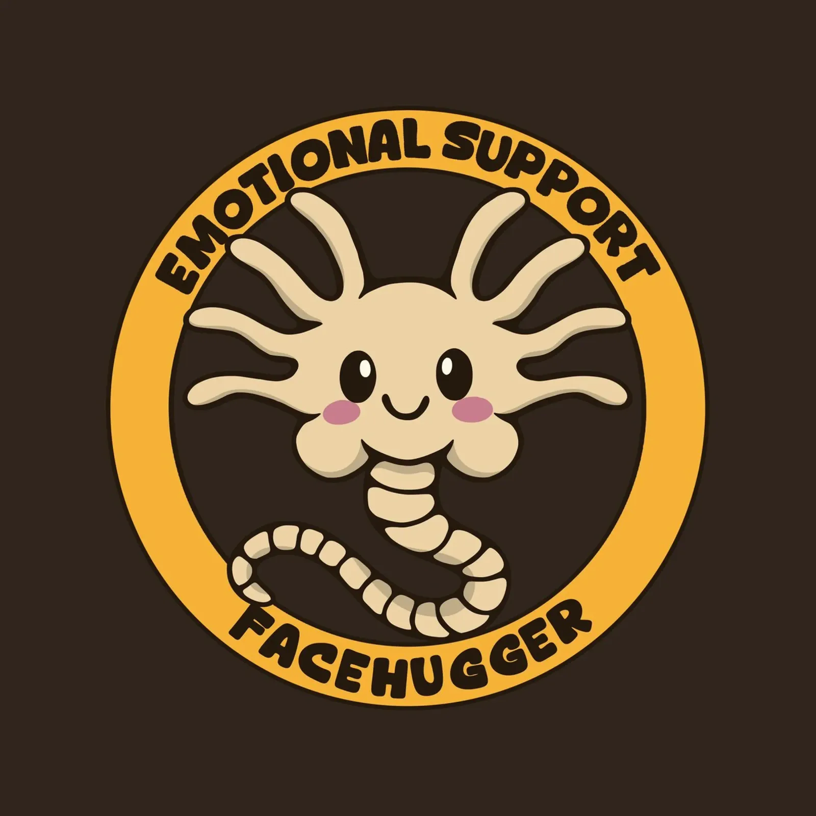 Emotionale Unterstützung Facehugger Poster mit Kunststoffrahmen von Loobs
