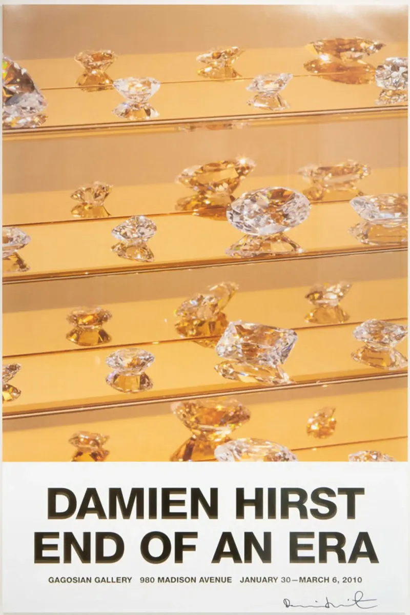 La fine di un'era - Damien Hirst tela con Cornice a cassetta da Romeyoprints