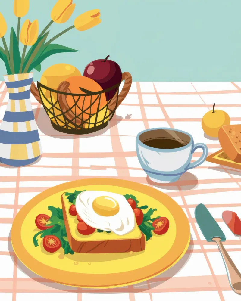Perfetto Sunny Side Up tela con Cornice a cassetta da Nova Glaze