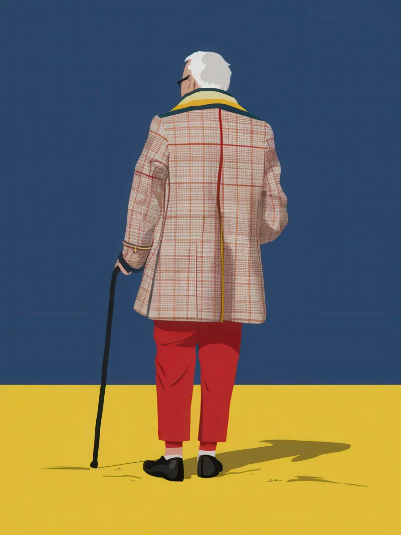 Cappotto a quadri Wanderer poster da Snow Mist