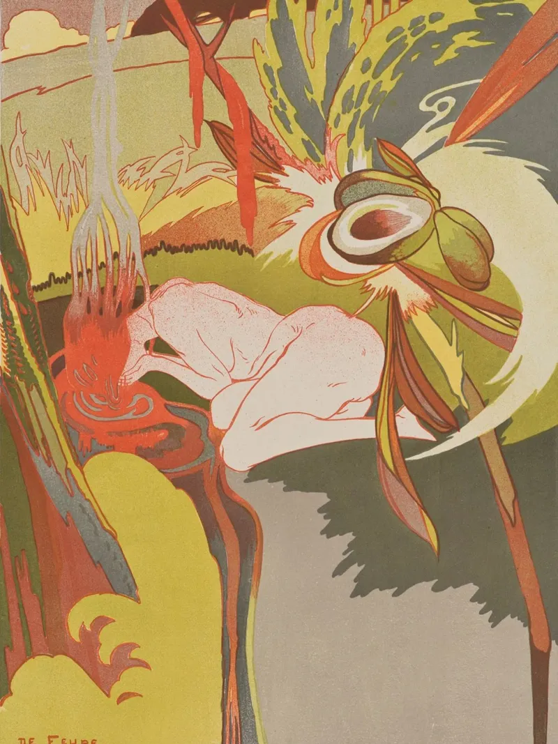 The Source of Evil 1 - Georges de Feure hahnemühle by marycome