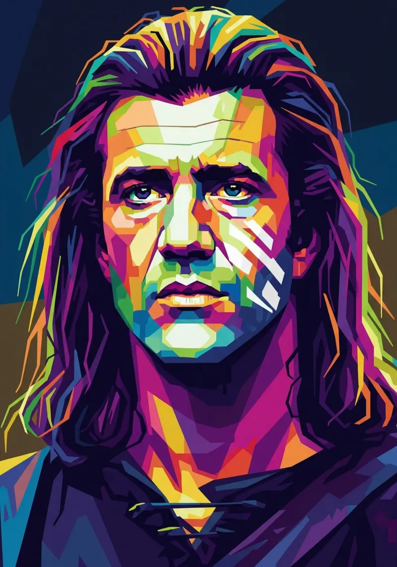 Mel Gibson - Braveheart #1 poster da Hantamrata