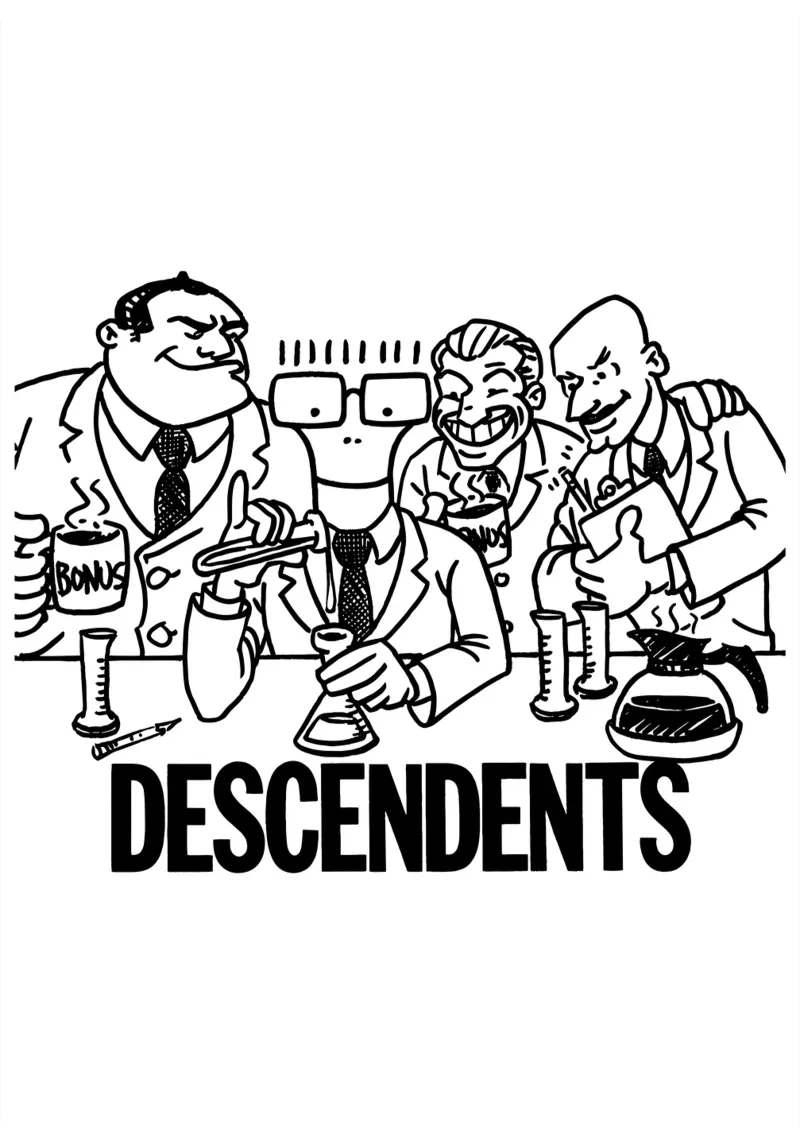 Laboratorio musicale Descendents tela con Cornice a cassetta da shiners