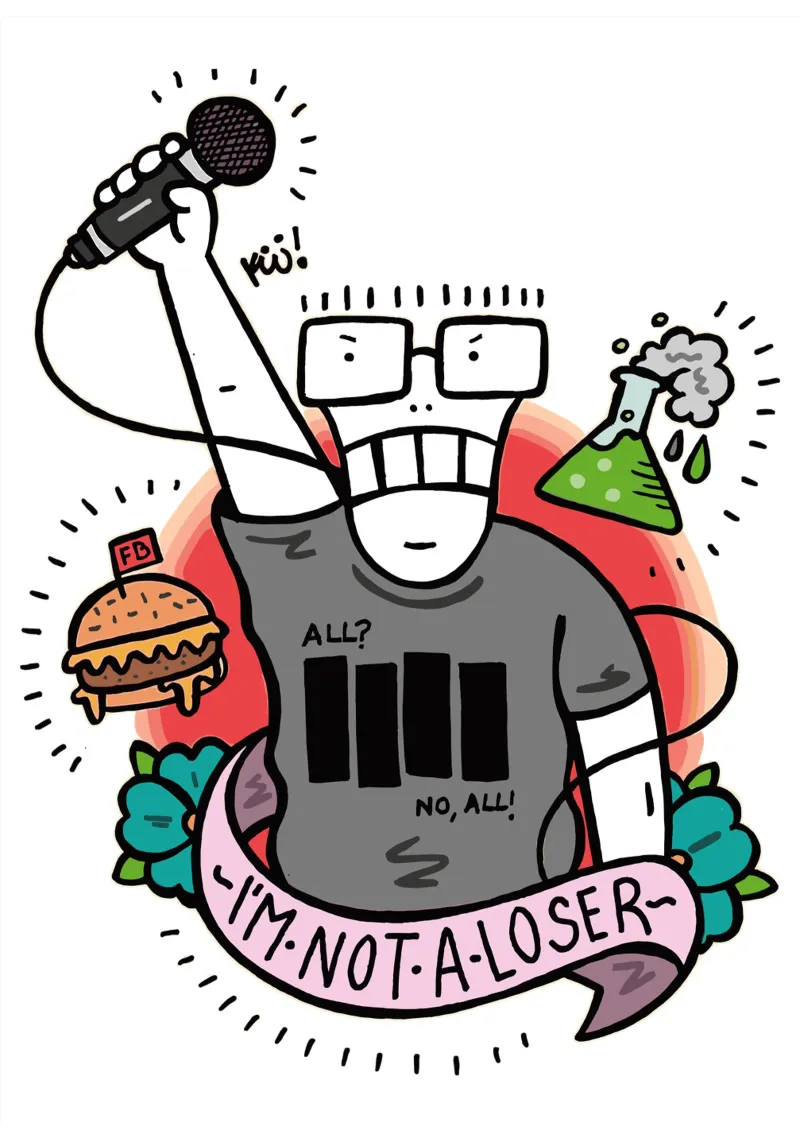 Discendenti Im Not A Losser poster con telaio in plastica da shiners